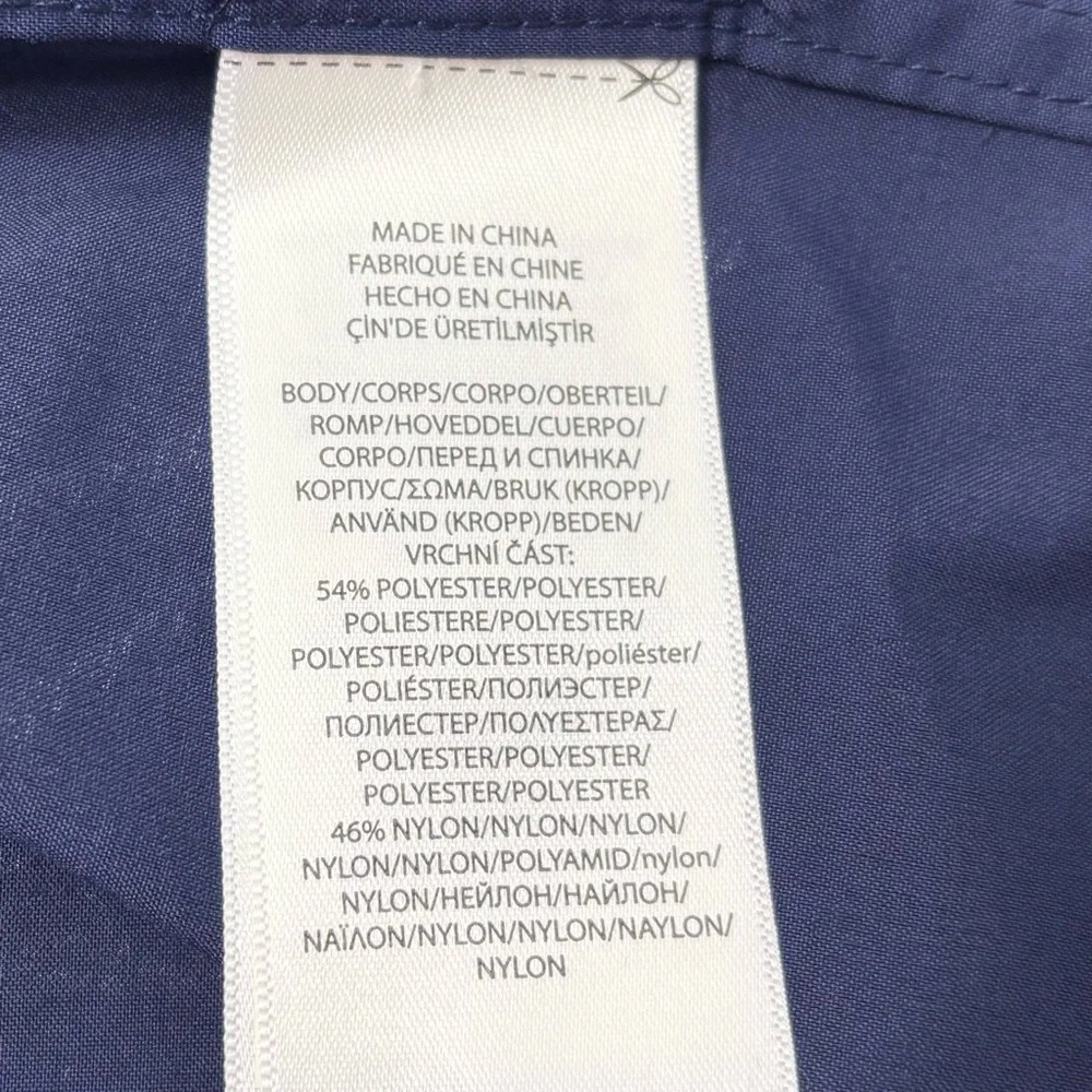 Ralph Lauren Navy Blue Button Down Performance Shirt Size M (10-12)‎